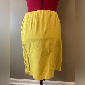J Jill Extra Small (xs) Stretch Women’s Yellow Pencil Skirt